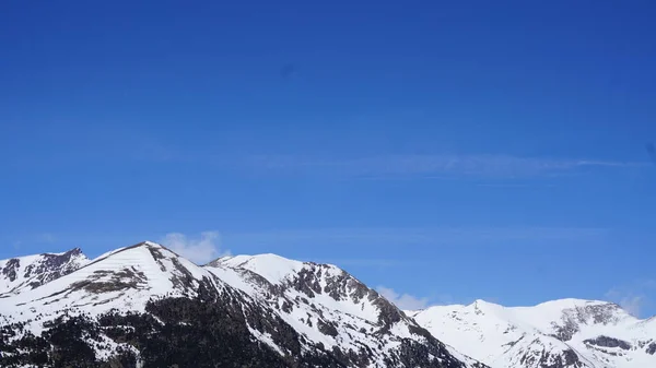 Paisagens Estância Esqui Grandvalira Nos Pirinéus Andorra Dia Ensolarado Abril — Fotografia de Stock