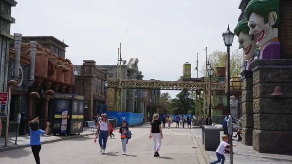 Madrid Community Madrid Spain April 2022 Landscape Warner Amusement Park — 스톡 사진