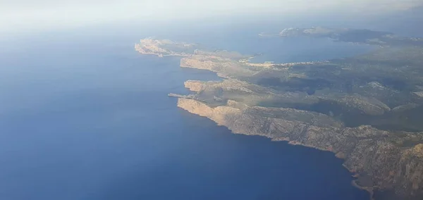 Utsikt Över Mallorcas Kust Molnig Dag — Stockfoto