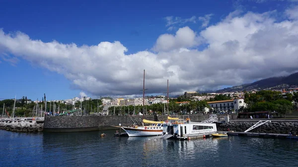 Vista Mar Cidade Funchal Madeira Portugal — Fotografia de Stock