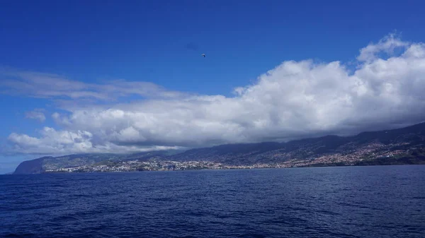 Blick Vom Meer Auf Die Stadt Funchal Madeira Portugal — Stockfoto