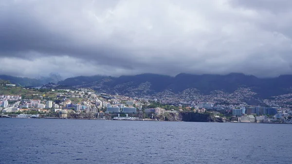 Vista Mar Cidade Funchal Madeira Portugal — Fotografia de Stock