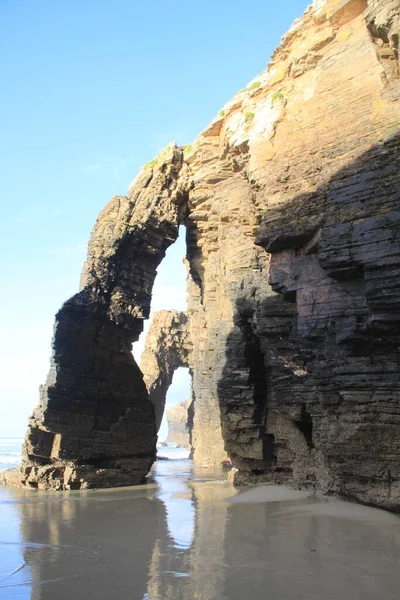 Playa Catedrales Galicia España — Foto de Stock