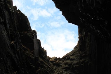 Playa las catedrales Catedrais plaj Lugo İspanya Ribadeo Galiçya