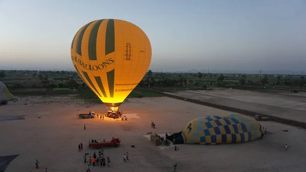 Luxor Egypt Africa July 2022 Balloon Ride Sunrise Valley Relles — 图库照片