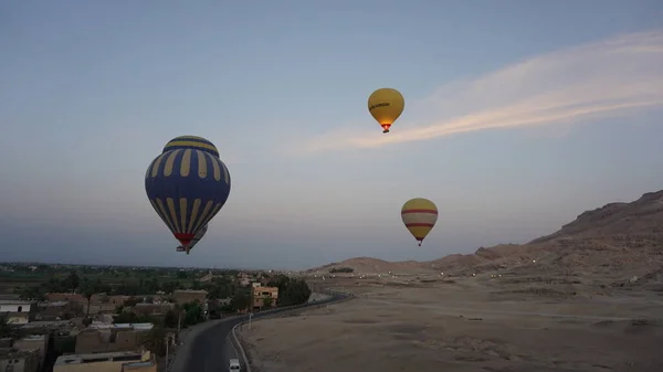 Luxor Egypt Africa July 2022 Balloon Ride Sunrise Valley Relles — 图库照片