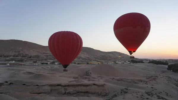 Luxor Egypt Africa July 2022 Balloon Ride Sunrise Valley Relles — Photo