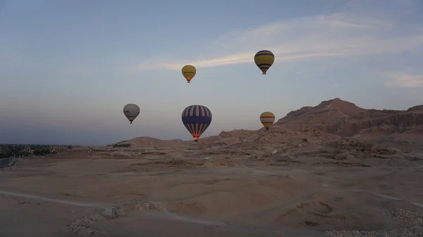 Luxor Egypt Africa July 2022 Balloon Ride Sunrise Valley Relles — 图库照片