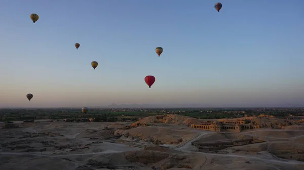 Luxor Egypt Africa July 2022 Balloon Ride Sunrise Valley Relles — Photo