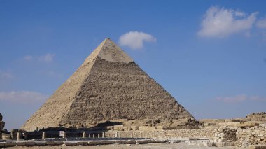 View of the Pyramids of Giza Cairo, Egypt