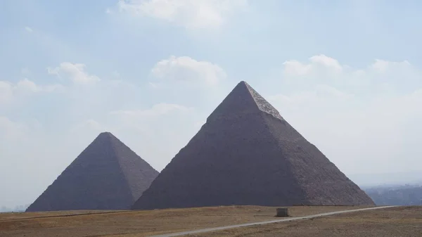 View Pyramids Giza Cairo Egypt — Foto Stock