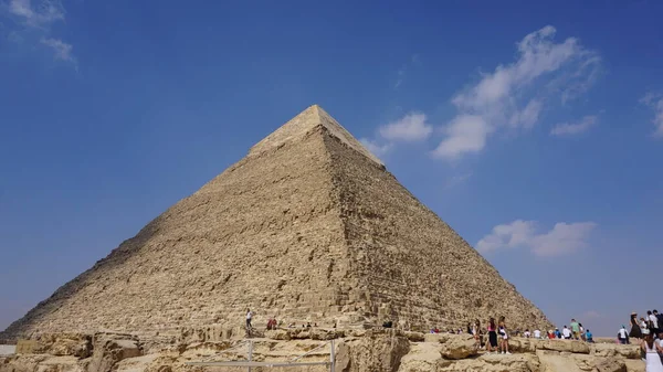 View Pyramids Giza Cairo Egypt — Fotografia de Stock