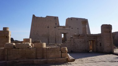 Egyptian temple in Edfu, Egypt.
