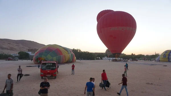 Tal Der Könige Luxor Ägypten Juli 2022 Vorbereitung Der Ballons — Stockfoto