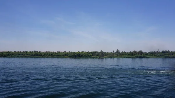 Paisagem Margem Rio Nilo Egito — Fotografia de Stock