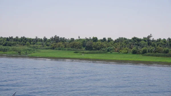 Landscape Bank Nile River Egypt — Stockfoto
