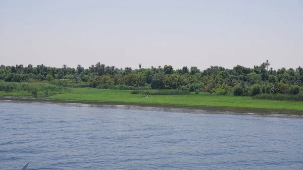 Paisagem Margem Rio Nilo Egito — Fotografia de Stock