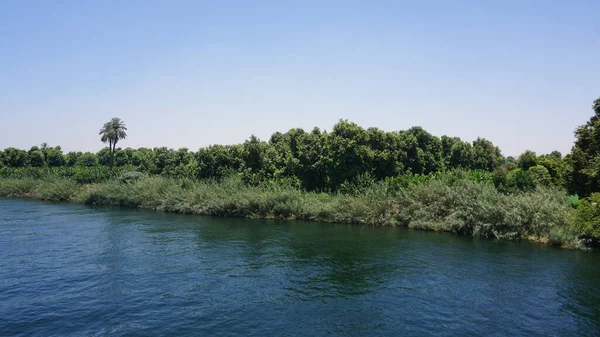 Landscape Bank Nile River Egypt — Fotografia de Stock