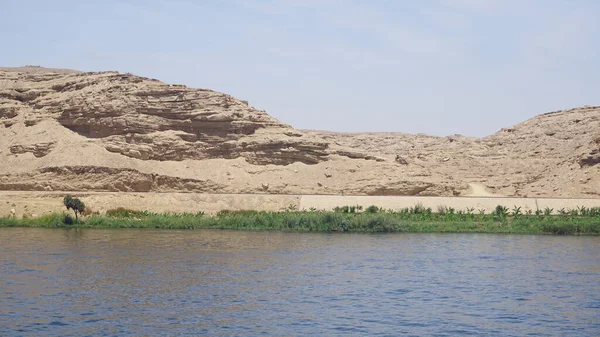 Landscape Bank Nile River Egypt — Fotografia de Stock