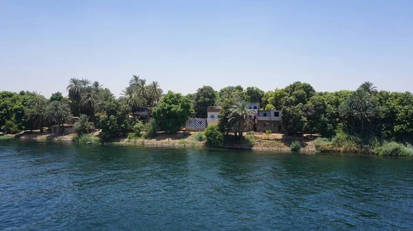 Landscape Bank Nile River Egypt — ストック写真