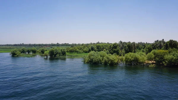 Paisagem Margem Rio Nilo Egito — Fotografia de Stock