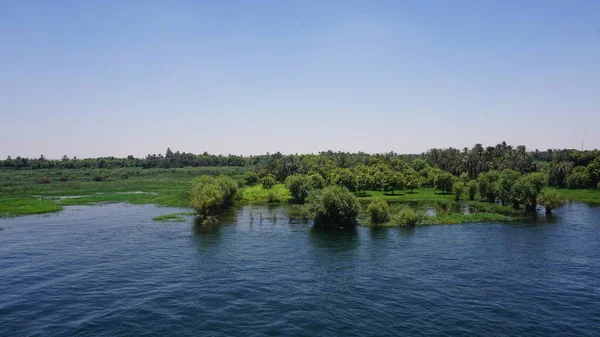 Landscape Bank Nile River Egypt — Fotografia de Stock
