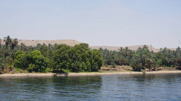 Landscape Bank Nile River Egypt — Fotografia de Stock