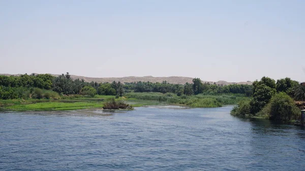 Landscape Bank Nile River Egypt — ストック写真