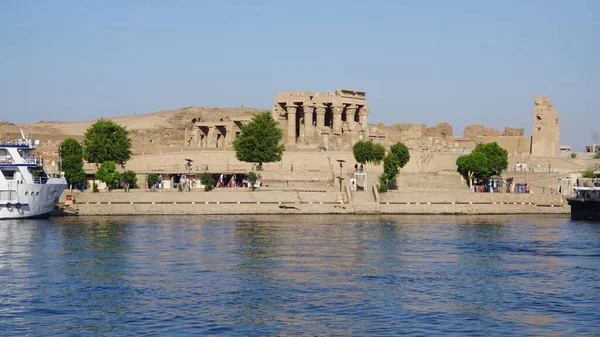 View Komombo Temple Nile River Egypt — Fotografia de Stock