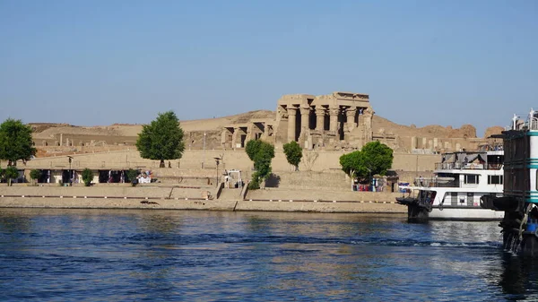 View Komombo Temple Nile River Egypt — Stockfoto