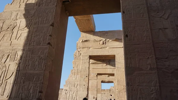 Vista Templo Komombo Longo Rio Nilo Egito — Fotografia de Stock