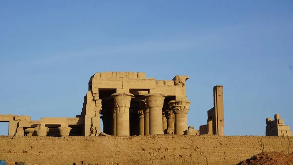 View Komombo Temple Nile River Egypt — Stockfoto