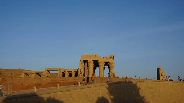 View Komombo Temple Nile River Egypt — Stock fotografie