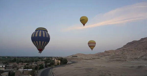 Luftballons Über Dem Tal Der Könige Luxor Ägypten — Stockfoto