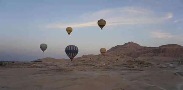Luftballons Über Dem Tal Der Könige Luxor Ägypten — Stockfoto