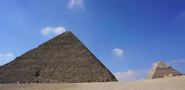 Pyramids Giza Sphinx Egypt Global Tourist Area Wonders World — 图库照片