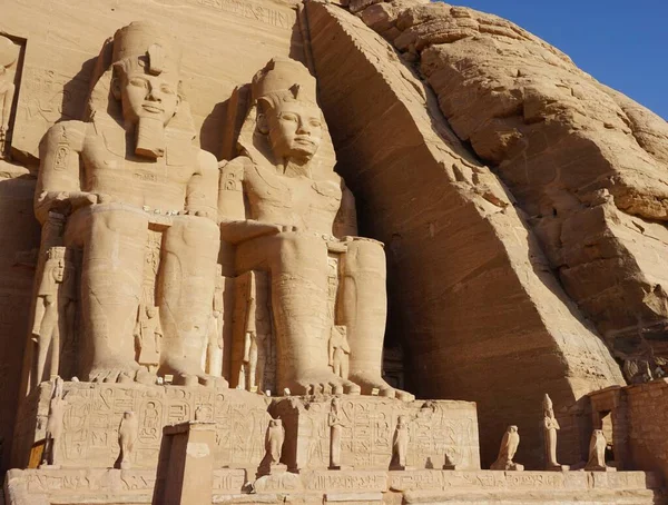 Grande Templo Ramsés Abu Simbel Egito — Fotografia de Stock