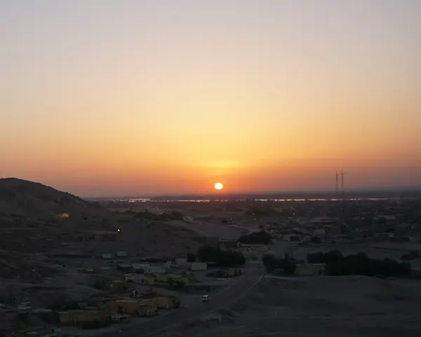 Sunrise Valley Kings Luxor Egypt — Zdjęcie stockowe