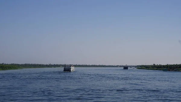 Edfu Mısır Temmuz 2022 Nil Nehri Ndeki Nehir Yolcu Gemisi — Stok fotoğraf