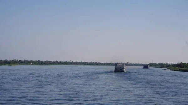Edfu Mısır Temmuz 2022 Nil Nehri Ndeki Nehir Yolcu Gemisi — Stok fotoğraf