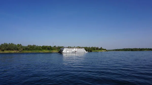 Edfu Egypt July 2022 River Cruise Ship Nile River — Stock Photo, Image