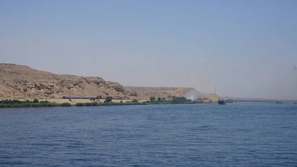 Landschap Van Oevers Van Nijl Egypte — Stockfoto