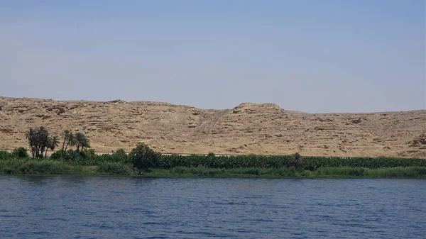 Landscape Banks Nile River Egypt — 图库照片