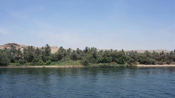 Landscape Banks Nile River Egypt — ストック写真