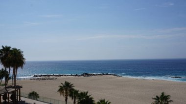 Los Cabos, Baja California del Sur Mexico 'da bir plaj manzarası