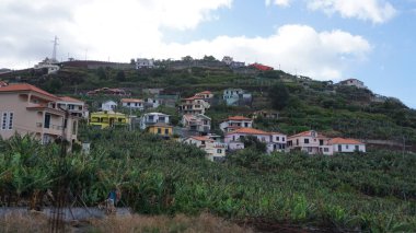 landscape of a mountain village in Madeira