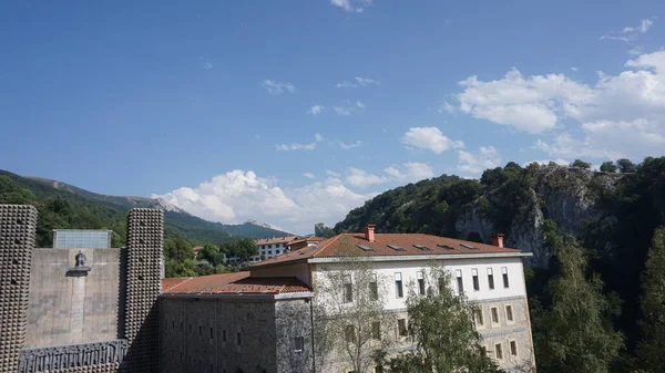 View Sanctuary Arantzazu Basque Country — Stock Fotó