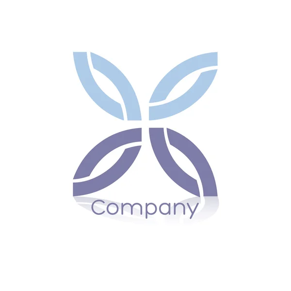 Farfalla logotipo — Vettoriale Stock