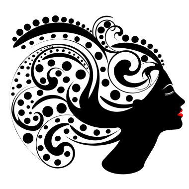 Silhouette kız ve güzellik