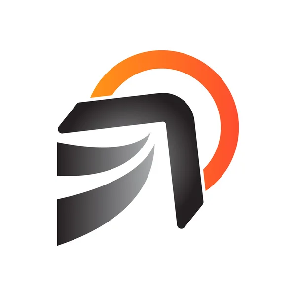 Ontwerpsjabloon van abstracte vliegtuig logo — Stockvector